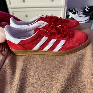 Adidas Gazelle Red Suede Sneakers